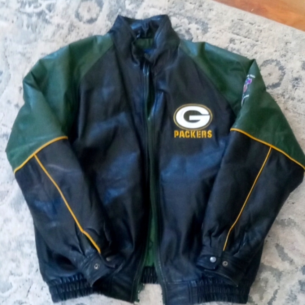 Leather Packers Jacket Super Bowl 31